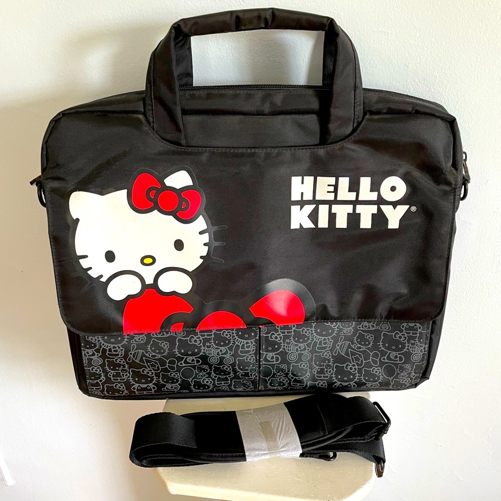 NWOT Hello Kitty Computer Laptop Messenger Bag w/ Adjustable Carry Strap